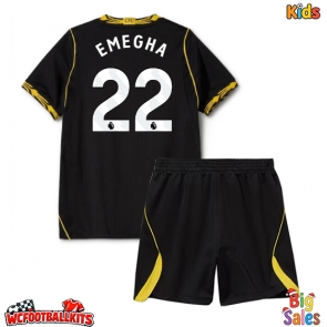 Chelsea Emmanuel Emegha #22 Replica Away Stadium Kit for Kids 2026-27 Short Sleeve (+ pants)
